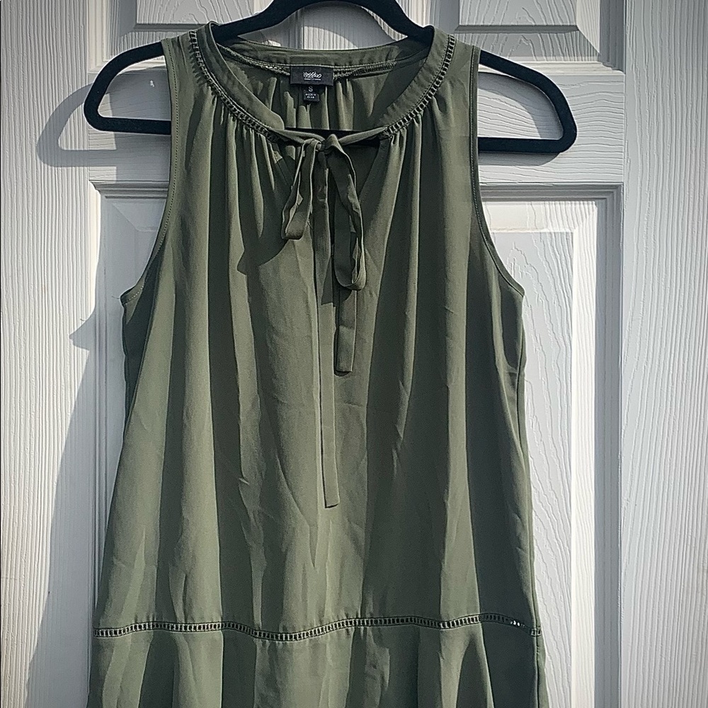 Lightweight sage tunic tank